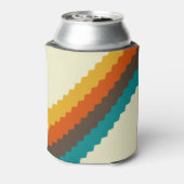 70s Retro patroon Blikjeskoeler (Blikje Achterkant)