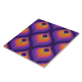 70s retro patroon keramische tegels tegeltje