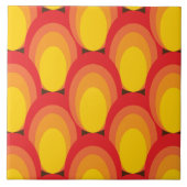 70s retro patroon keramische tegels tegeltje (Voorkant)