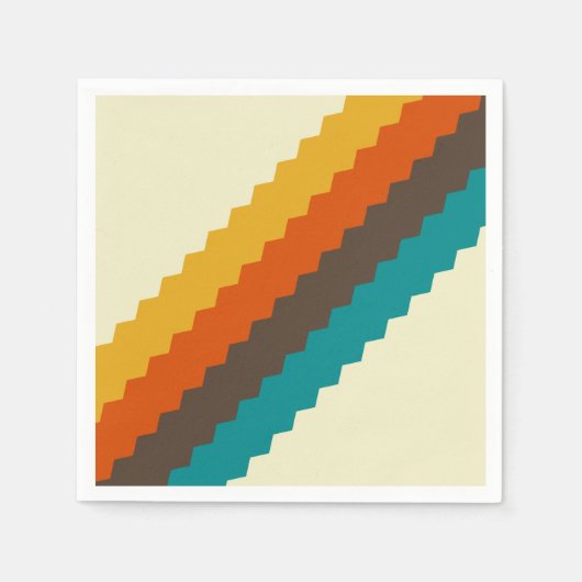 70s Retro patroon Servet (Voorkant)