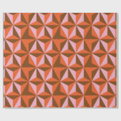 70s retro patroonachtergrond cadeaupapier (Vlak)