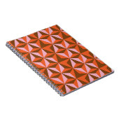 70s retro patroonachtergrond notitieboek (Rechterzijde)