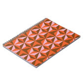 70s retro patroonachtergrond notitieboek (Linkerzijde)