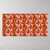 70s retro patroonachtergrond poster (Voorkant)