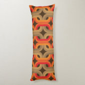 70s retro patroonkussen lichaamskussen (Achterkant (Verticaal))