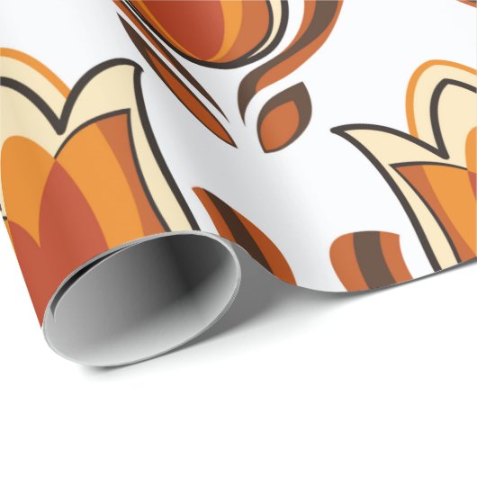 70's retro pattern material illustration70s,1970,p cadeaupapier (Rol Hoek)