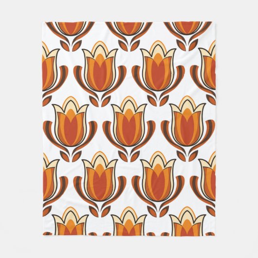 70's retro pattern material illustration70s,1970,p fleece deken (Voorkant)
