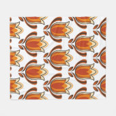 70's retro pattern material illustration70s,1970,p fleece deken (Voorkant (Horizontaal))