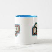 70s Retro Petoskey Michigan  Koffie Mok (Center)