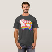 70s Retro Rainbow Disco King T-shirt (Voorkant volledig)
