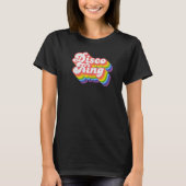 70s Retro Rainbow Disco King T-shirt (Voorkant)