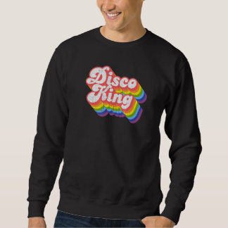 70s Retro Rainbow Disco King Trui