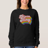 70s Retro Rainbow Disco King Trui (Voorkant)