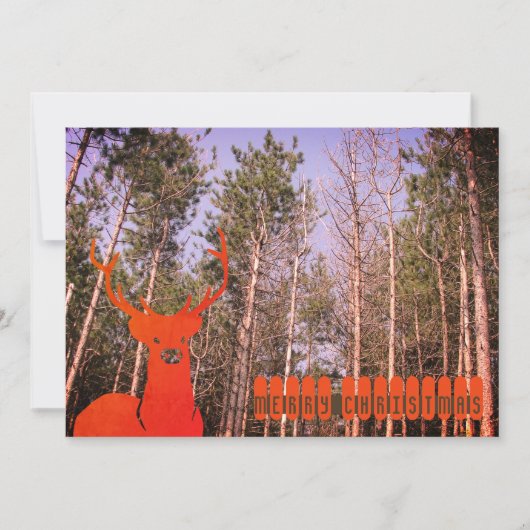 70's retro render met kerst feestdagenkaart (Voorkant)