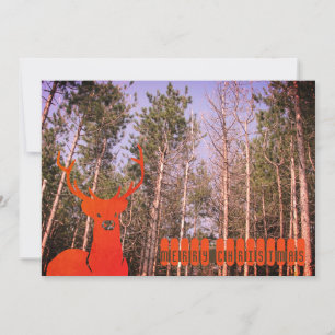 70's retro render met kerst feestdagenkaart