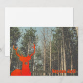 70's retro render met kerst feestdagenkaart (Voorkant / Achterkant)