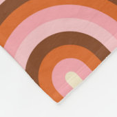 70's Retro Seamless Pattern. 60s and 70s Aesthetic Fleece Deken (Hoek)