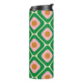 70's Retro Seamless Pattern. 60s and 70s Aesthetic Thermosbeker (Gedraaid links)