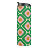 70's Retro Seamless Pattern. 60s and 70s Aesthetic Thermosbeker (Geroteerd rechts)