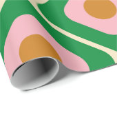 70's Retro Seamless Pattern. 60s en 70s Aesthetic Cadeaupapier (Rol Hoek)