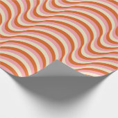 70's Retro Seamless Pattern. 60s en 70s Aesthetic Cadeaupapier (Hoek)