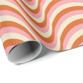 70's Retro Seamless Pattern. 60s en 70s Aesthetic Cadeaupapier (Rol Hoek)