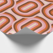 70's Retro Seamless Pattern. 60s en 70s Aesthetic Cadeaupapier (Hoek)