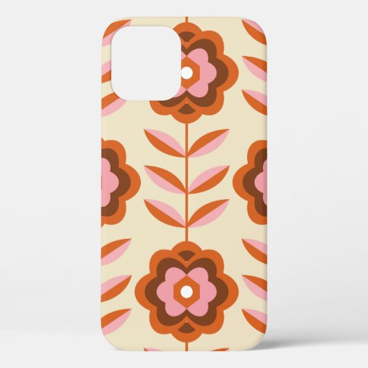 70's Retro Seamless Pattern. 60s en 70s Aesthetic Case-Mate iPhone Case (Achterkant)