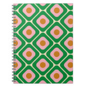 70's Retro Seamless Pattern. 60s en 70s Aesthetic Notitieboek (Voorkant)