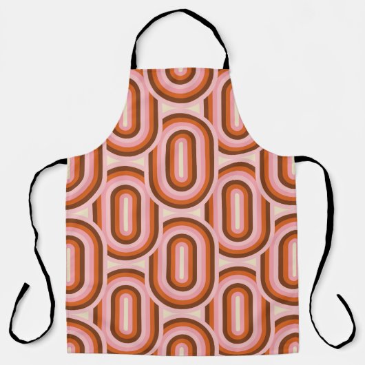 70's Retro Seamless Pattern. 60s en 70s Aesthetic Schort (Voorkant)