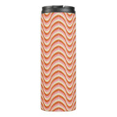 70's Retro Seamless Pattern. 60s en 70s Aesthetic Thermosbeker (Achterkant)