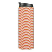 70's Retro Seamless Pattern. 60s en 70s Aesthetic Thermosbeker (Geroteerd rechts)