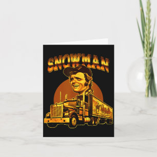 70s Retro Sneeuwman Truck 1970s Vintage Groovy  Kaart