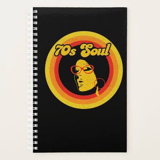 70s Retro Soul Music Gerne Soul Music Planner (Voorkant)