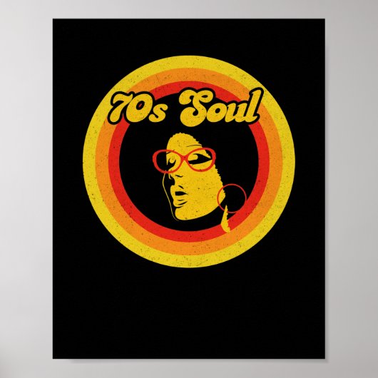 70s Retro Soul Music Gerne Soul Music Poster (Voorkant)