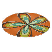 70's retro spring hippie flower power snijplank (Hoek)