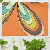 70's retro spring hippie flower power theedoek (Gevouwen)