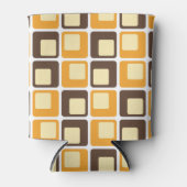 70s Retro Square Shapes Pattern Blikjeskoeler (Voorkant)