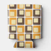 70s Retro Square Shapes Pattern Blikjeskoeler (Achterkant)