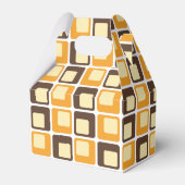 70s Retro Square Shapes Pattern Favor Box Bedankdoosjes (Voorkant Zijde)