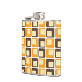 70s Retro Square Shapes Pattern Heupfles (Links)