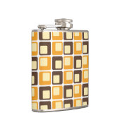 70s Retro Square Shapes Pattern Heupfles (Rechts)