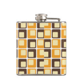 70s Retro Square Shapes Pattern Heupfles (Achterkant)