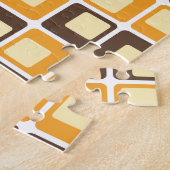 70s Retro Square Shapes Pattern Legpuzzel (Zijkant)