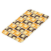 70s Retro Square Shapes Pattern Magneet (Linkerzijde)