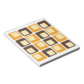 70s Retro Square Shapes Pattern Notitieblok (Schuin)