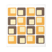 70s Retro Square Shapes Pattern Notitieblok (Voorkant)