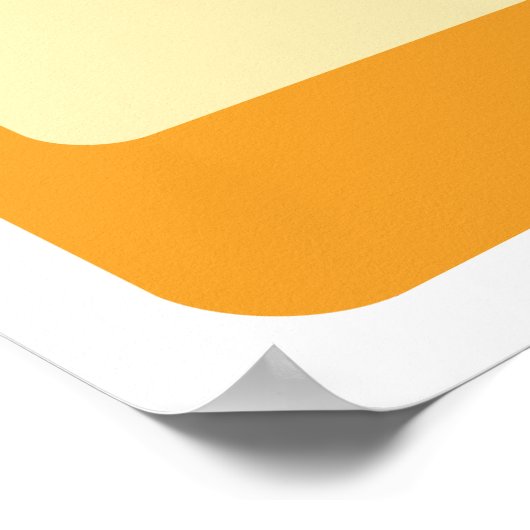 70s Retro Square Shapes Pattern Poster (Hoek)