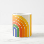 70s Retro Stijl Geometrisch Ontwerp Koffiemok (Center)