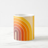 70s Retro  Stijl Geometrisch Ontwerp Koffiemok (Center)
